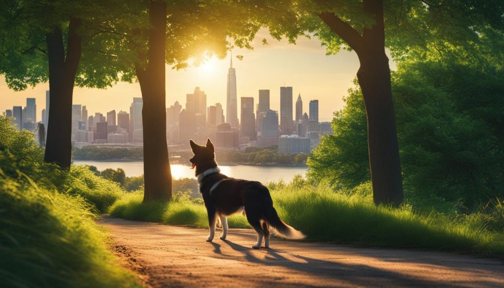 Dog-friendly hiking trail in NYC