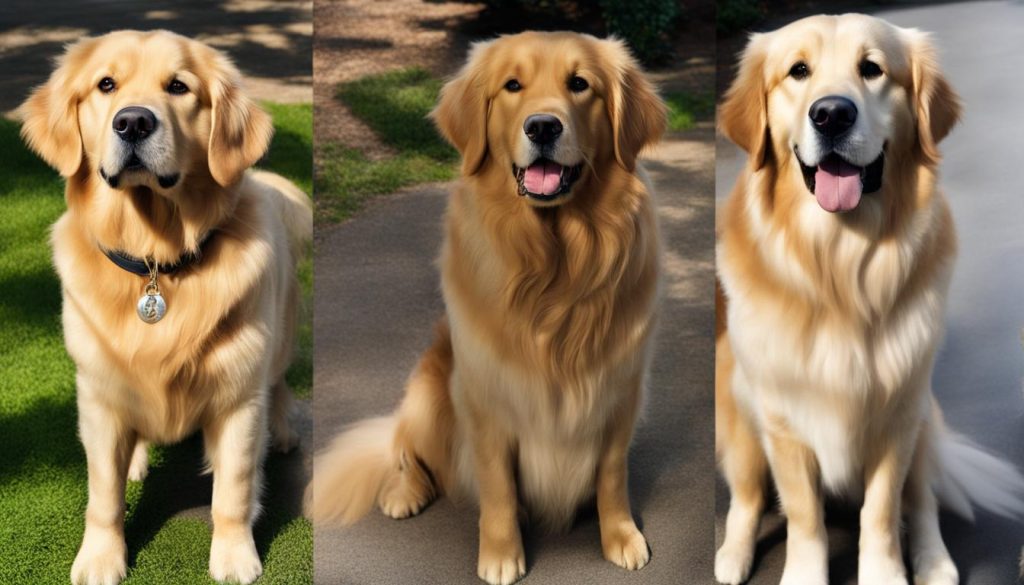 Physical Characteristics of English and American Golden Retrievers