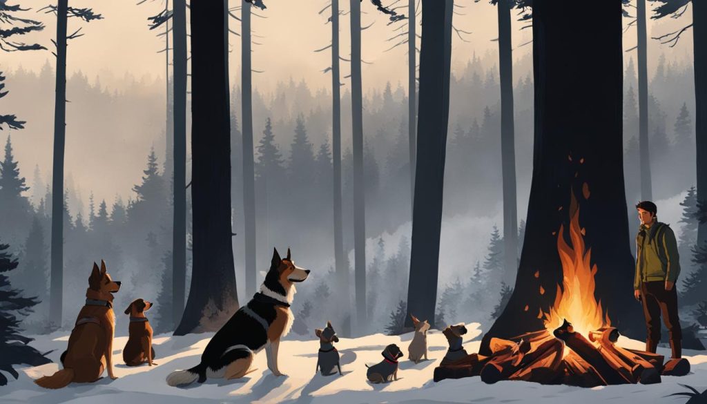 camping with dogs in bear country