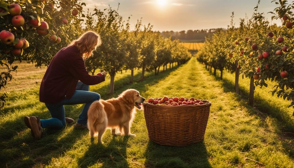 dog-friendly apple orchards near me
