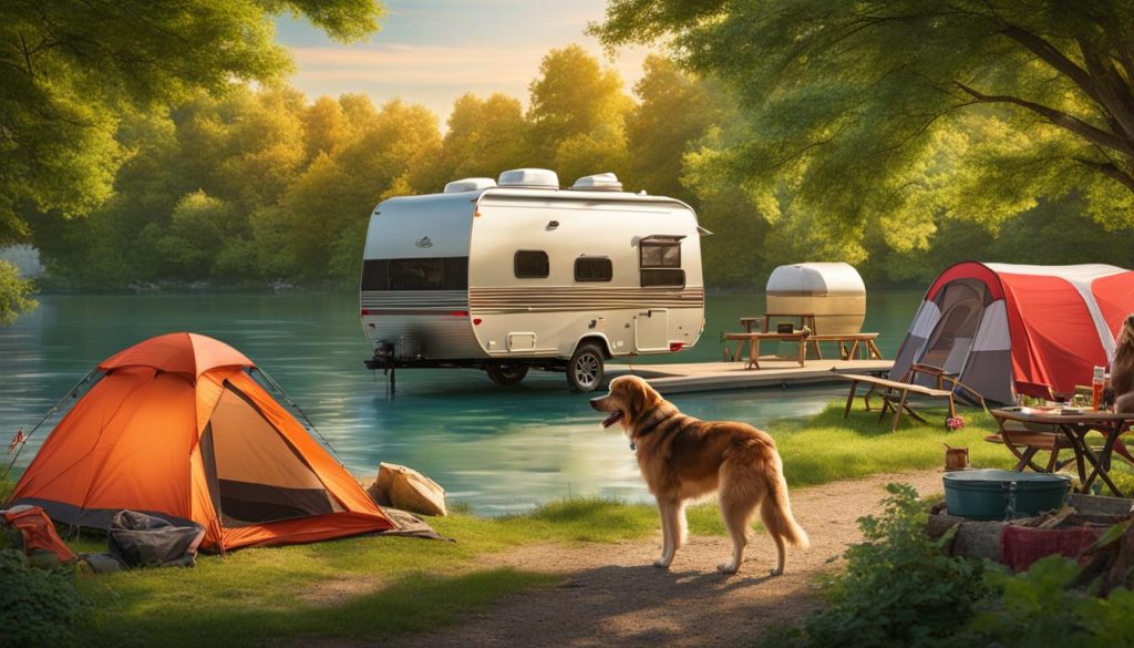 dog-friendly campgrounds in Buckeye Lake