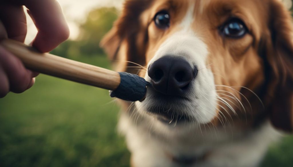 dog nose touch training