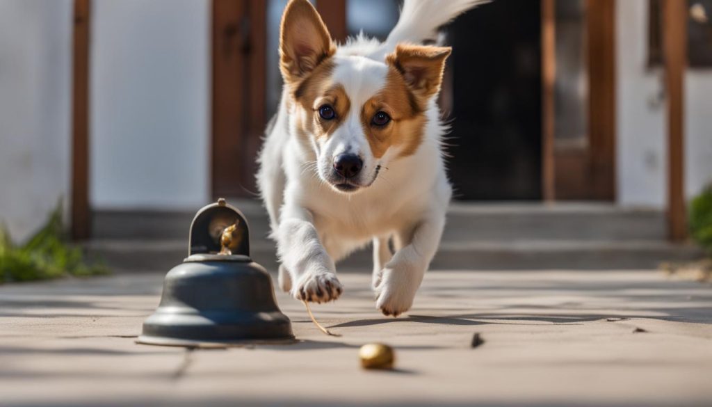 dog ringing bell