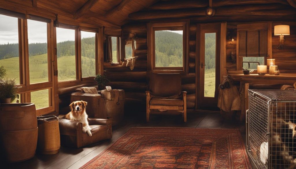 dogs in the cabin