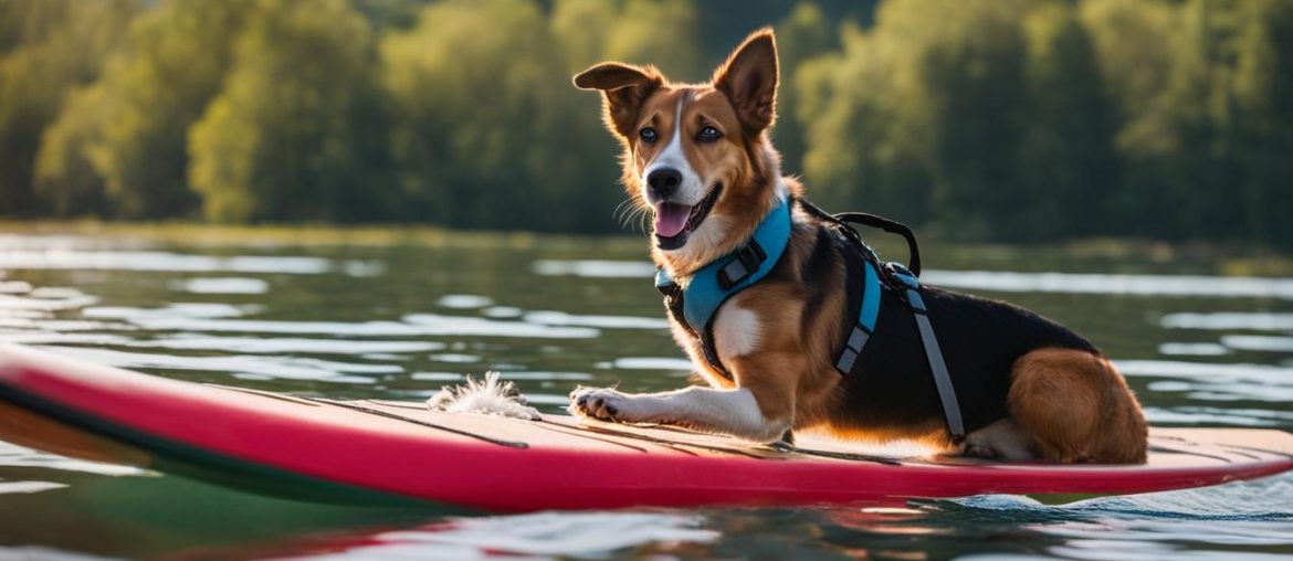 how to teach your dog to paddle board