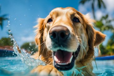 how to teach your dog to swim in pool