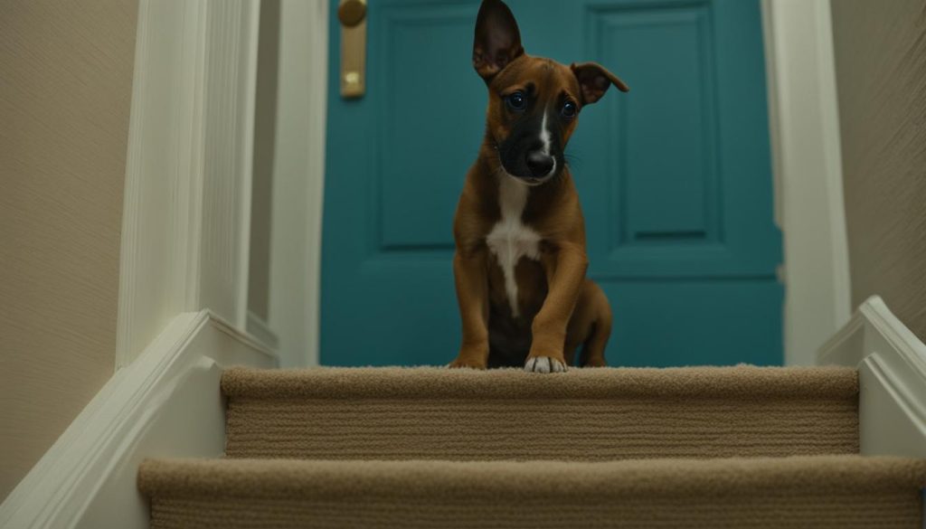 puppy stair training