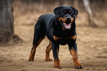 rottweiler barking