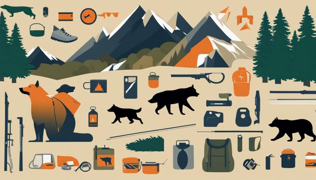 rules and regulations for hiking with dogs in bear country