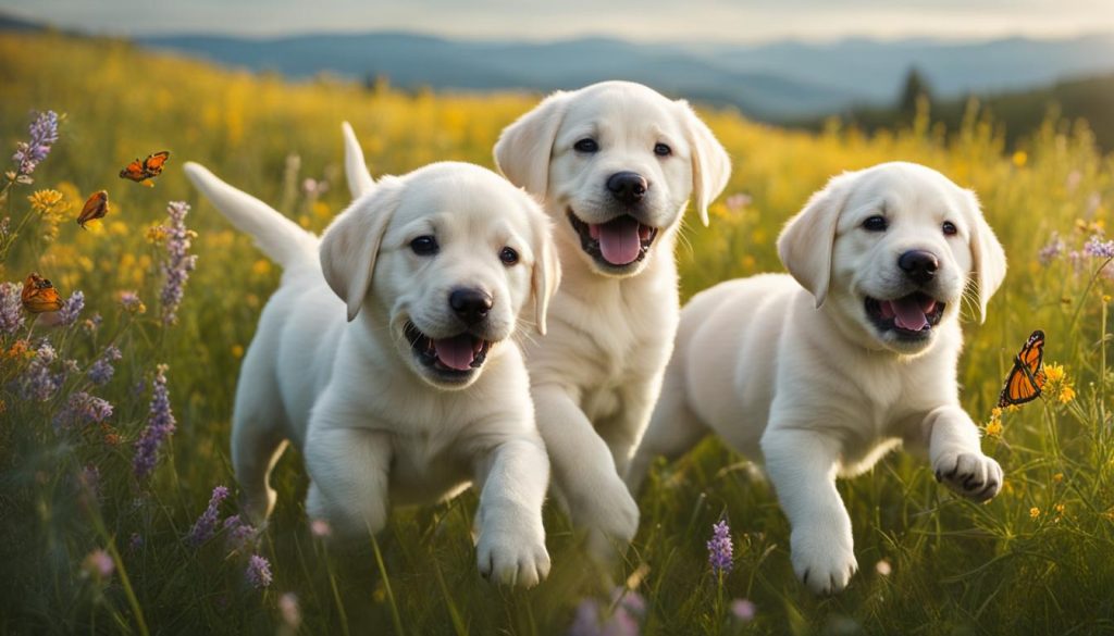 white Labrador puppies