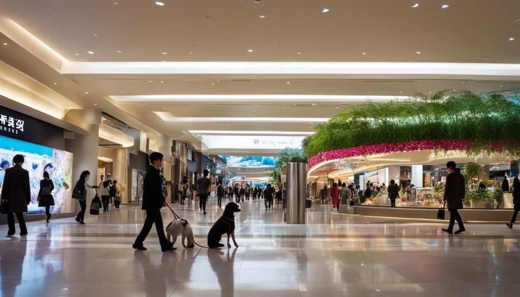 Aqua City shopping complex in Tokyo