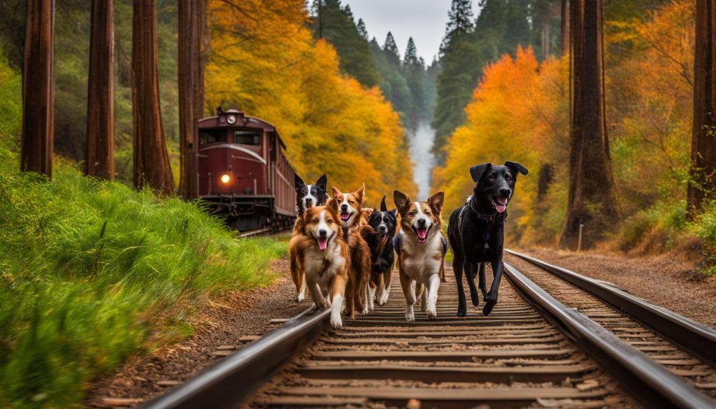 Dog-friendly hiking at Roaring Camp Railroads