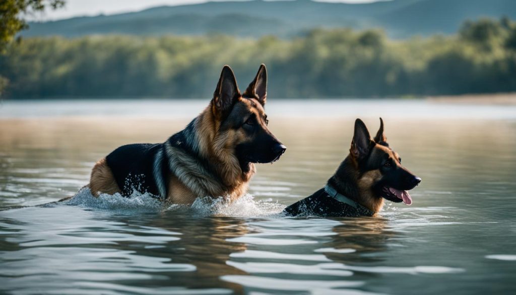 German Shepherd Water Safety