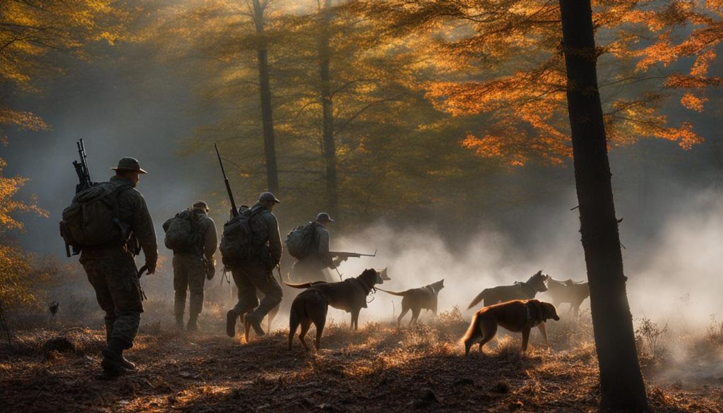 Hunting with dogs in Cherokee National Forest