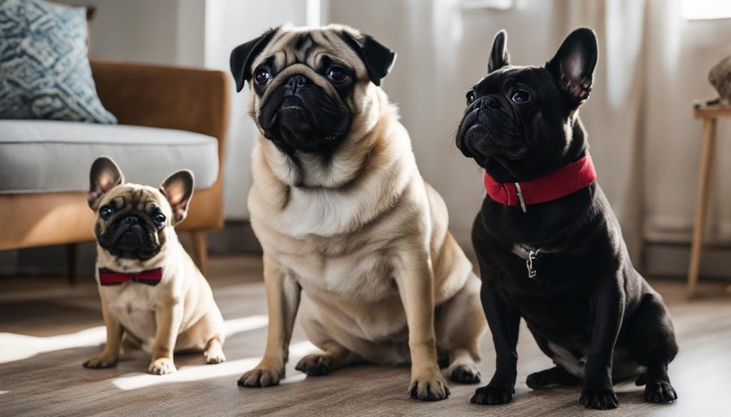 Temperament differences between Pug and French Bulldog