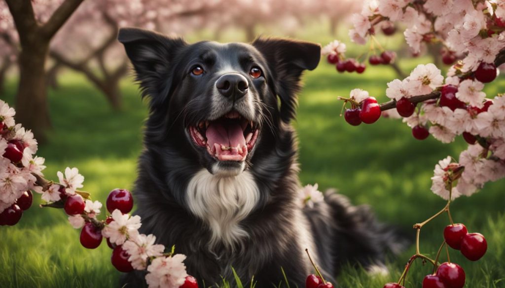 can dogs eat cherries image