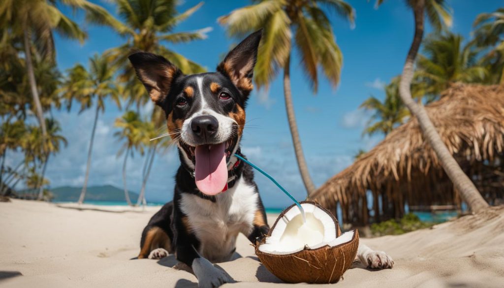 coconut water for dogs image