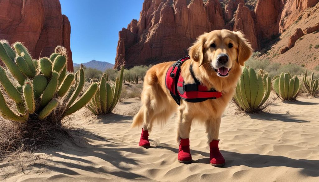 dog booties for desert hiking