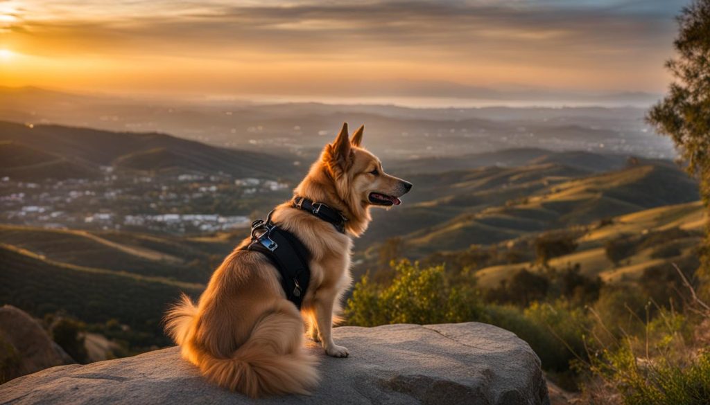 dog enjoying scenic view