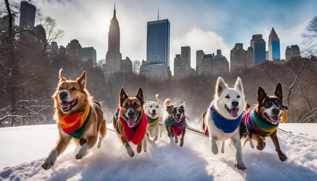 dog-friendly sledding in NYC