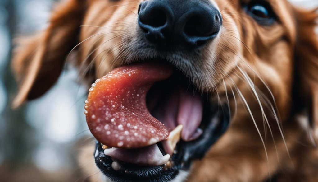 dog licking as a form of communication