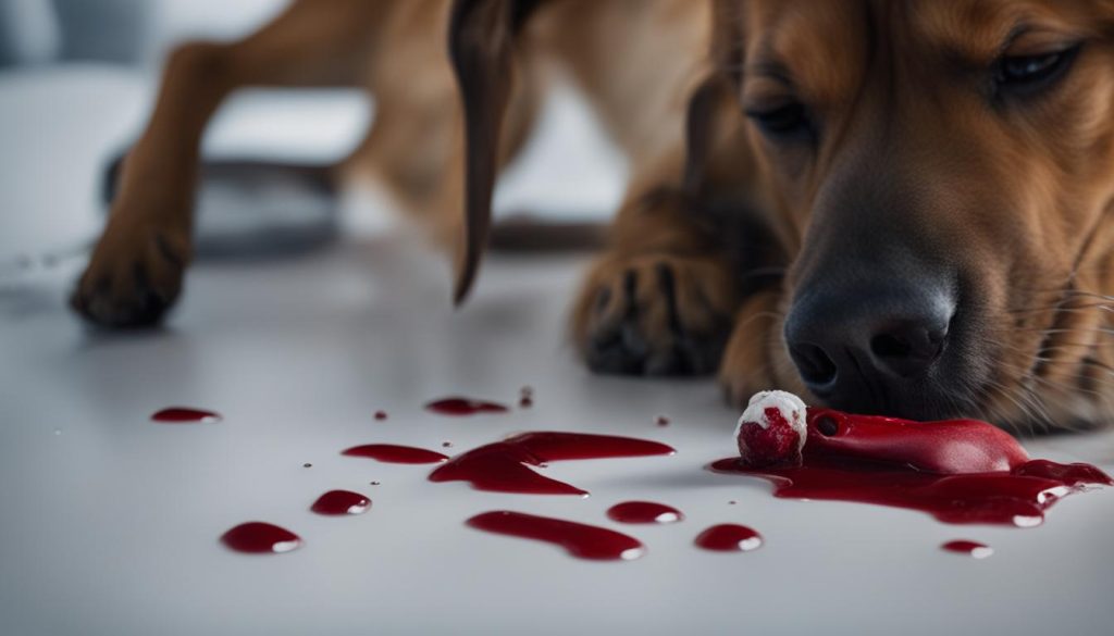 dog nail bleeding