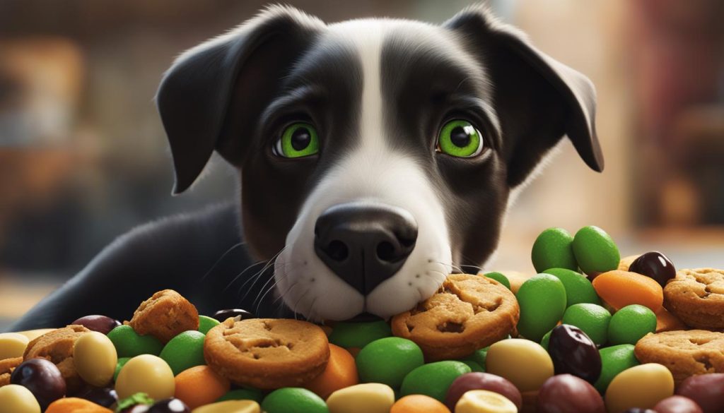 dog treats with olives