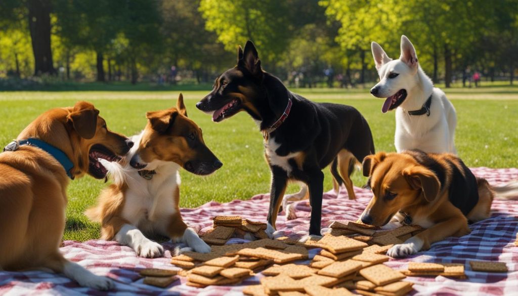 dogs and graham crackers