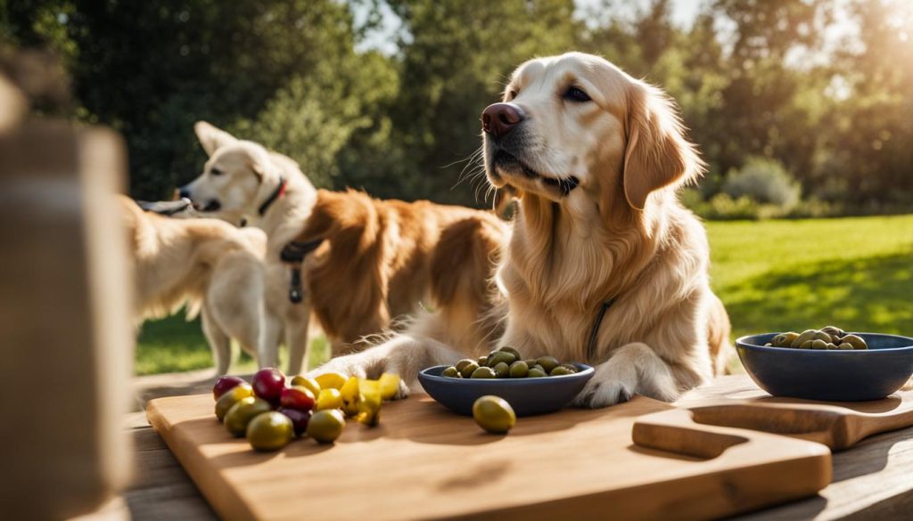 feeding black olives to dogs