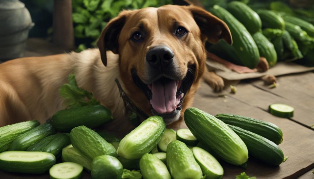 feeding cucumbers to dogs