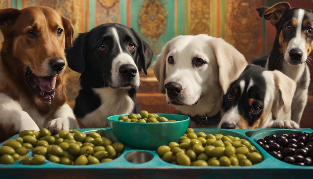 feeding olives to dogs