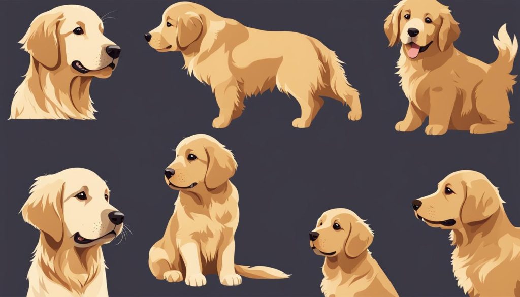 golden retriever growth