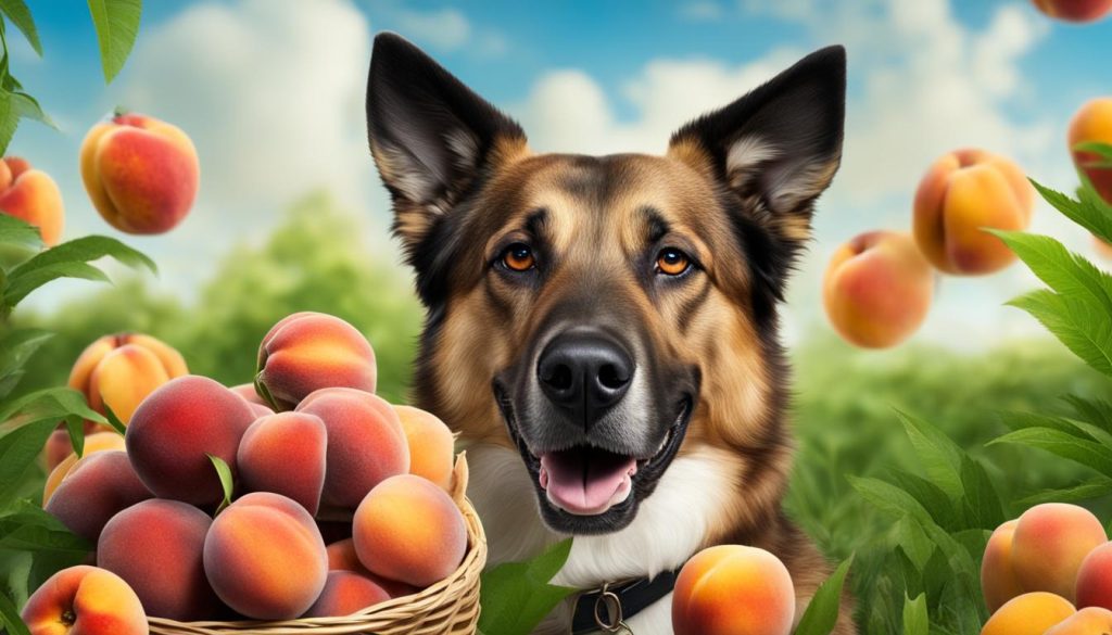 health benefits of peaches for dogs