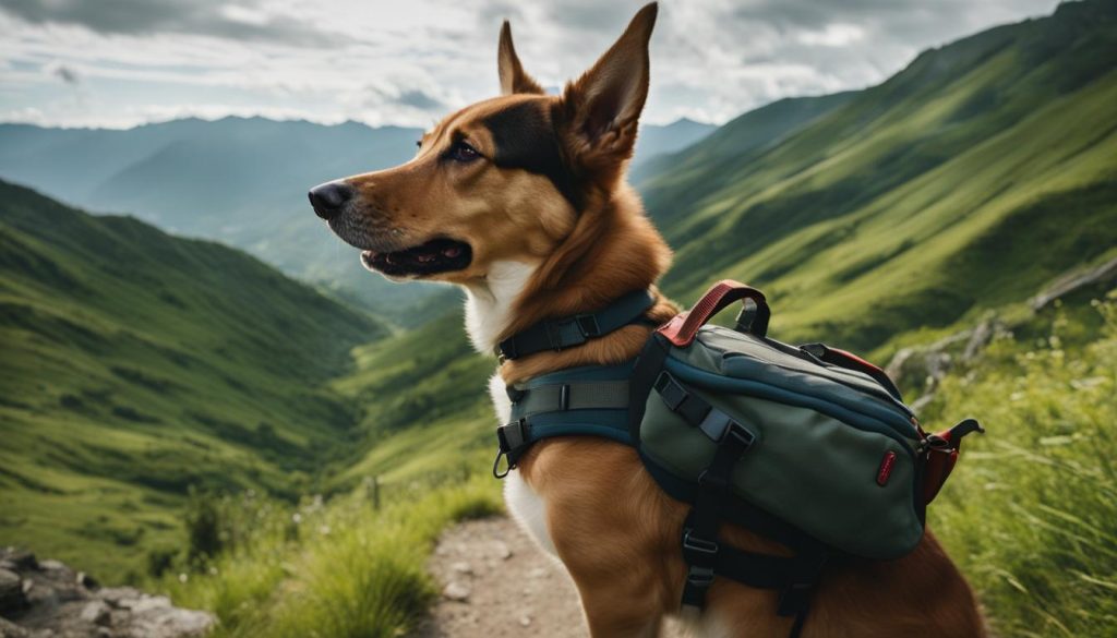 hiking with a dog off-leash