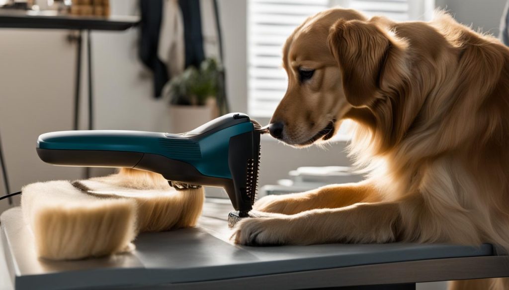 managing golden retriever shedding