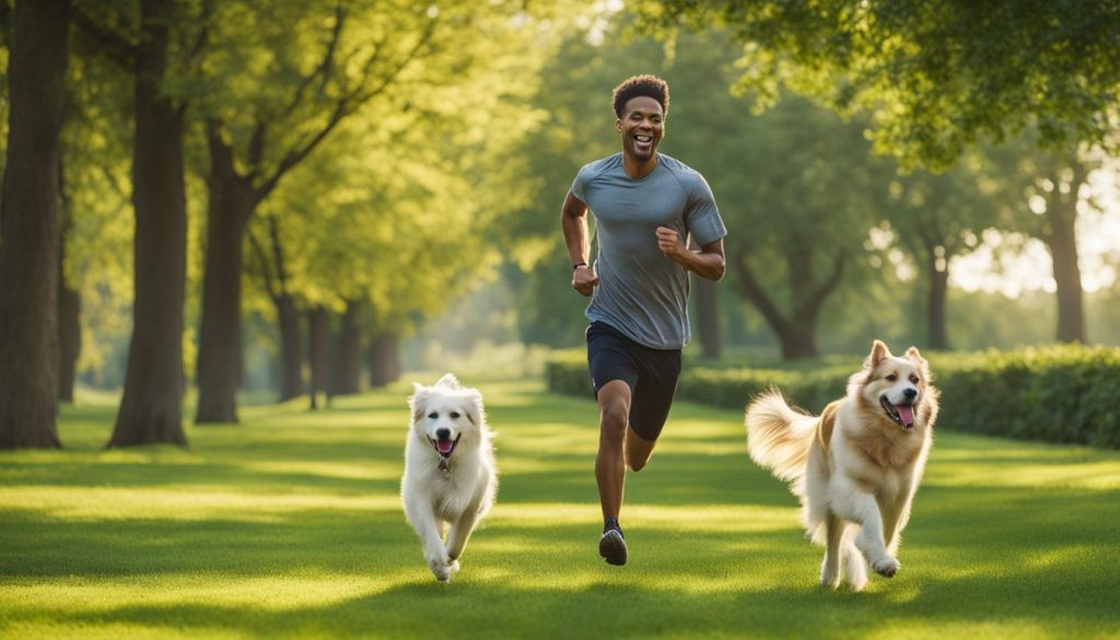 mental health benefits of running with dogs