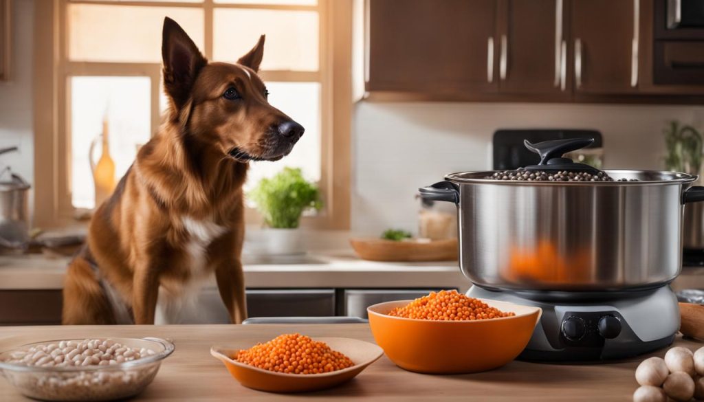 preparing beans for dogs