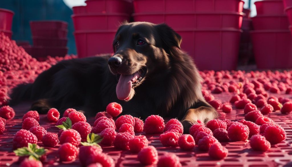 risks of dogs eating raspberries