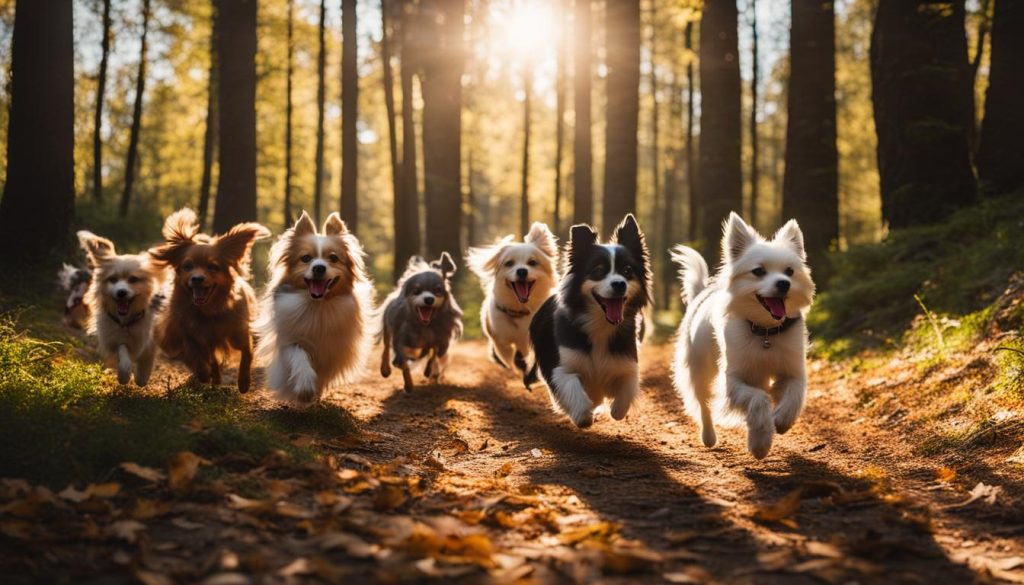 running with dogs