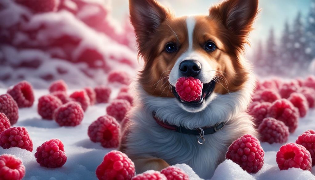 safety of frozen raspberries for dogs