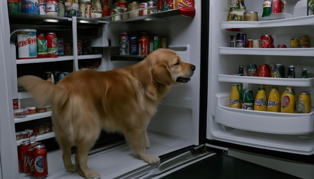 teach dog to open fridge door