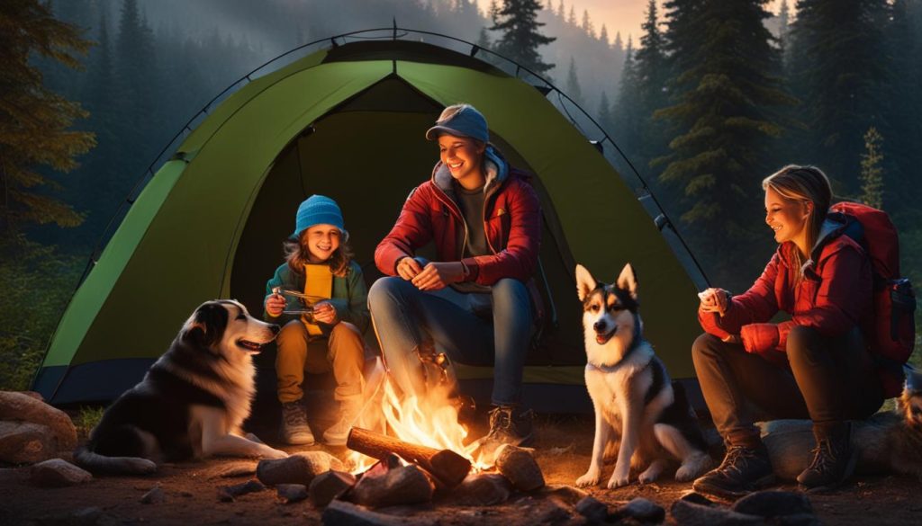 tips for camping with dogs