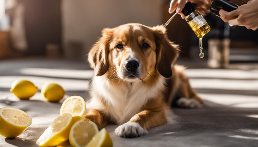 using lemon essential oil on dogs