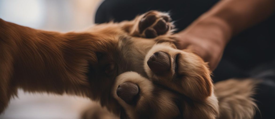 what does it mean when your dog paws you back