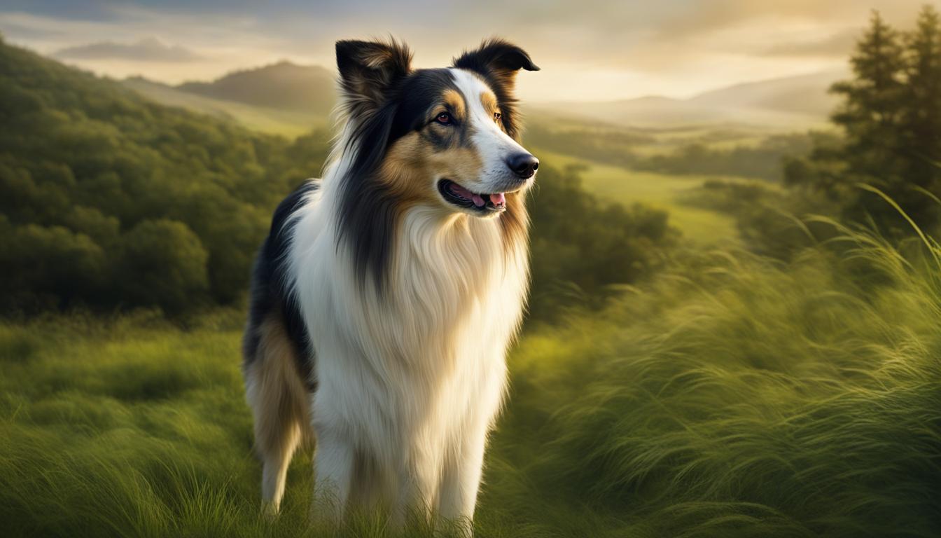 Lassie - A Dog With Colorful Background