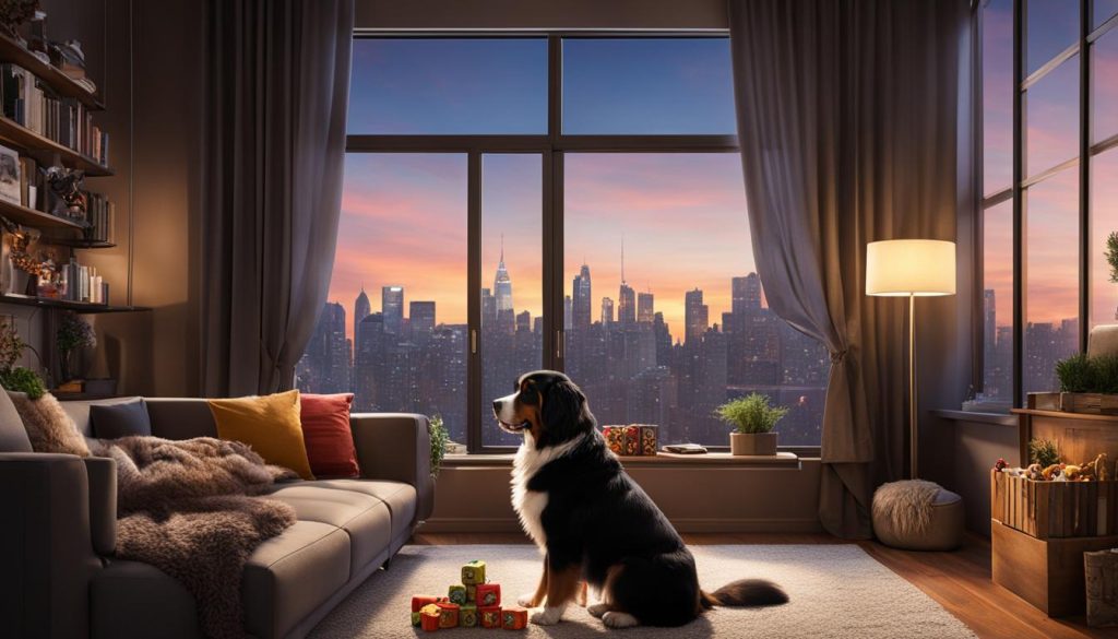 Bernese Mountain Dogs in apartments