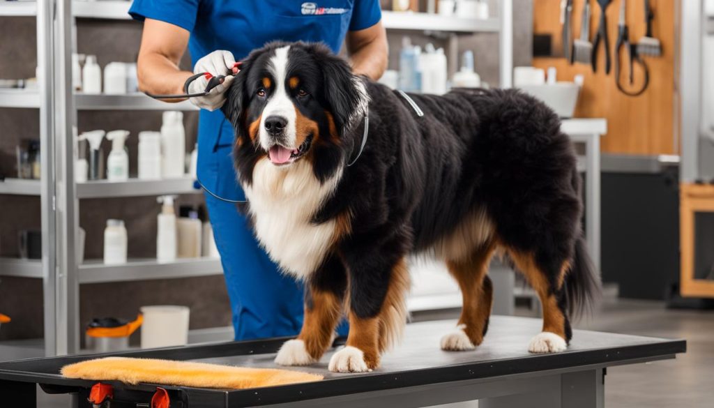 Bernese mountain dog grooming