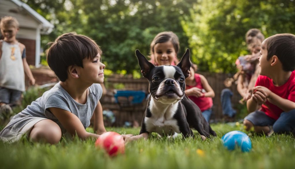 Boston Terrier Family Dog