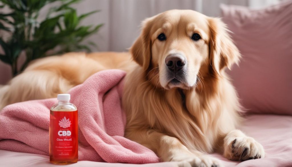 CBD oil for dog menstrual pain