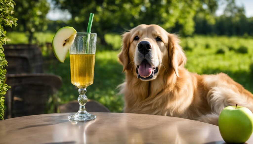 Can dogs drink apple juice